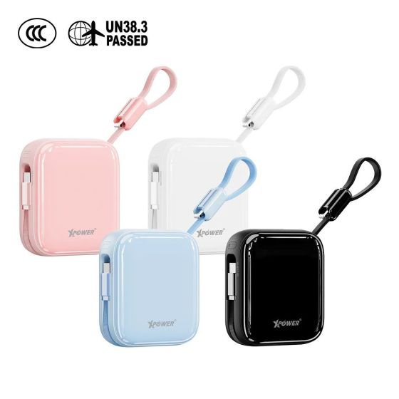 [3C 認證及可追溯二維碼] XPower - Ultra Pocket F1103 Type-C 大容量 10000mAh 超MINI 口袋移動電源 [多種顏色] CR-CG10527_ALL