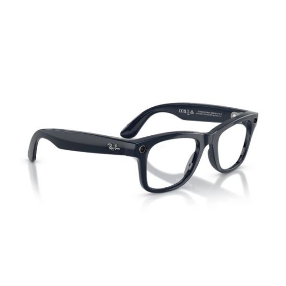 Meta Ray-Ban - Wayfarer (Gen 2) 智能眼鏡 亮面宇宙藍 透明至藍寶石變色鏡片 (標準) 高鼻樑架 [平行進口] RW4012-6628MF50 | CKA36114 CR-CKA36114