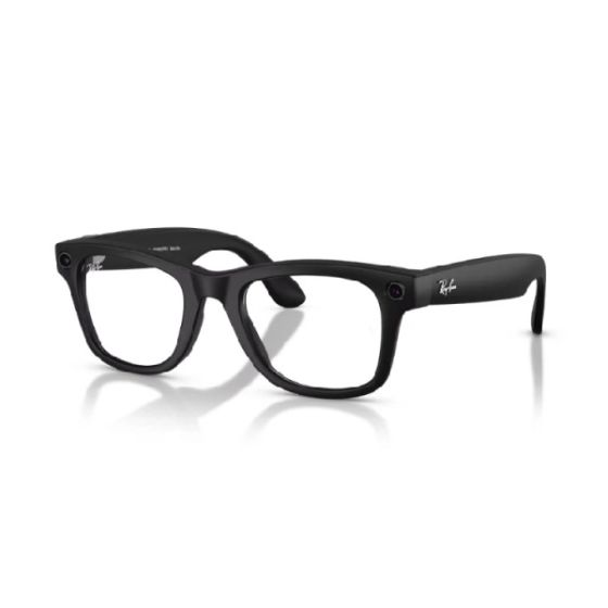 Meta Ray-Ban - Wayfarer (Gen 2) 智能眼鏡 霧面黑色 透明鏡片 (標準) 高鼻樑架 [平行進口] RW4012-601SSB50 l CKA36116 CR-CKA36116