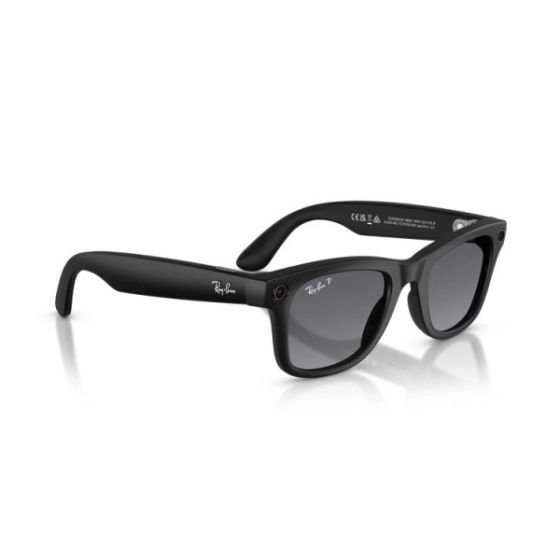 Meta Ray-Ban - Wayfarer (Gen 2) 智能眼鏡 霧面黑色 偏光漸變石墨色鏡片 (標準) 高鼻樑架 [平行進口] RW4012-601ST350 | CKA36120 CR-CKA36120