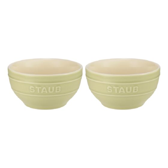 staub 陶瓷碗2件 12cm/0.4L (草綠色) CR-231023961
