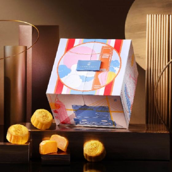 [電子換領券]香港麗思卡爾頓酒店 -「悅。遊香港」迷你蛋黃奶黃月餅禮盒 (八個裝) CR-24MAF-RCHK