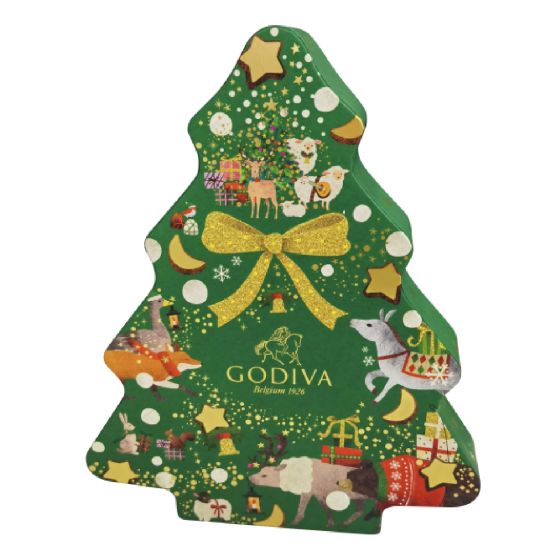 GODIVA - 聖誕樹型巧克力禮盒 (10顆裝) CR-24XMAS-GD-04