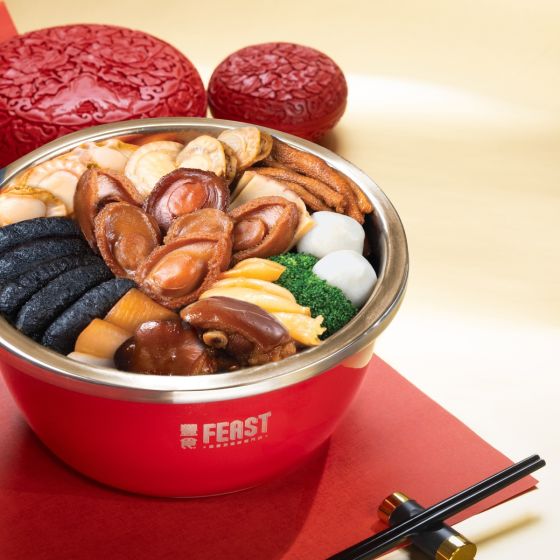 FEAST - 鮑魚珍饈豐食盆菜 (4-6人) [冷凍] CR-25CNY-FAPC01