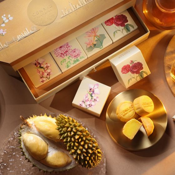 [電子換領券] 香港港麗酒店 - 迷你貓山王榴槤月餅 (8件裝) CR-25MAF-COR02