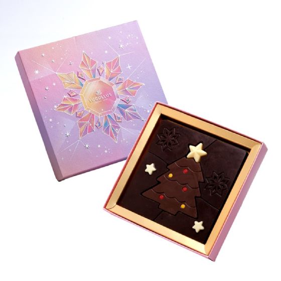 [電子換領券] 龍島 - 聖誕朱閃亮瑞雪朱古力拼圖禮盒 CR-25XMAS-LUC01