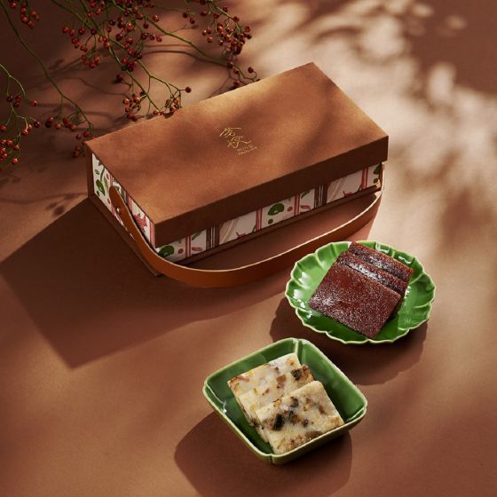 [電子換領券]港島香格里拉酒店 - 茗悅薑汁黑糖棗皇糕 & 金蠔臘味蓮藕糕禮盒 CR-26CNY-ISL07