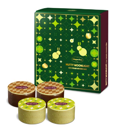 [電子換領券] Häagen-Dazs™ - 堅果．脆月雪糕月餅 (4個裝) CR-26MAF-HD05