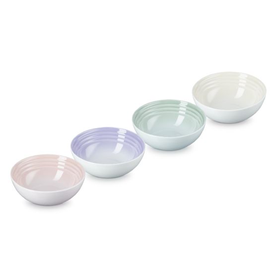 Le Creuset 陶瓷早餐碗4件裝 16厘米 Shell Pink/Powder Purple/Water Green/Meringue CR-69198161549032