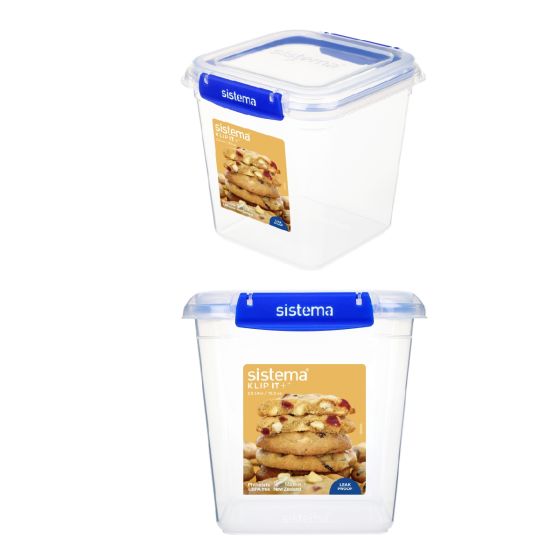 (紐西蘭製造) Sistema 高身防漏方形保鮮盒2.2L CR-881334X2