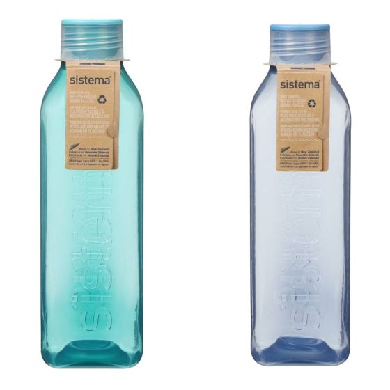 (紐西蘭製造) Sistema - 扭蓋式水樽1L (2件)(顏色隨機) CR-8900889008