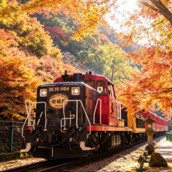 【日本門票 – 嵯峨野遊覽小火車】來回車票