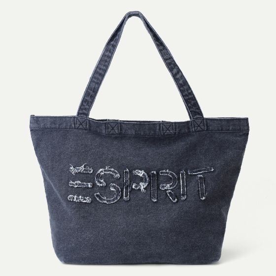 (電子換領券) Esprit 洗水標誌手提袋 (牛仔黑) EUBG0240 CR-EUBG0240DBK0F