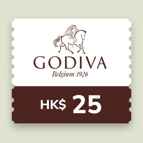 GODIVA - $25現金電子禮劵 CR-GD-25-26B1