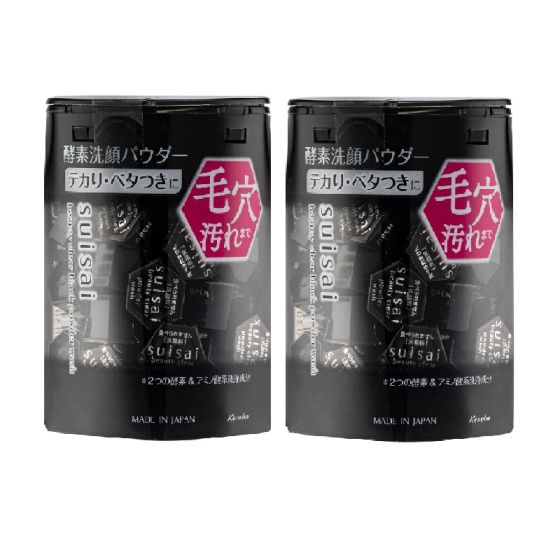Kanebo Suisai 2盒裝 - 黑炭泥淨透酵素洗顏粉 (32粒) CR-KS_SS_BPW_2