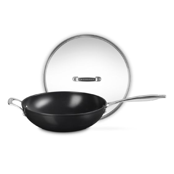 Le Creuset - 陶瓷易潔平底煎鍋 / 玻璃鍋蓋 (多款選項) CR-LC-ENSCFP-MO