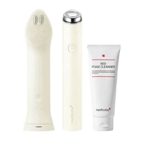 Medicube - Age-R Booster Cleanser + Booster Pro mini plus [米色] + RED 舒緩抗痘潔面乳 120ml