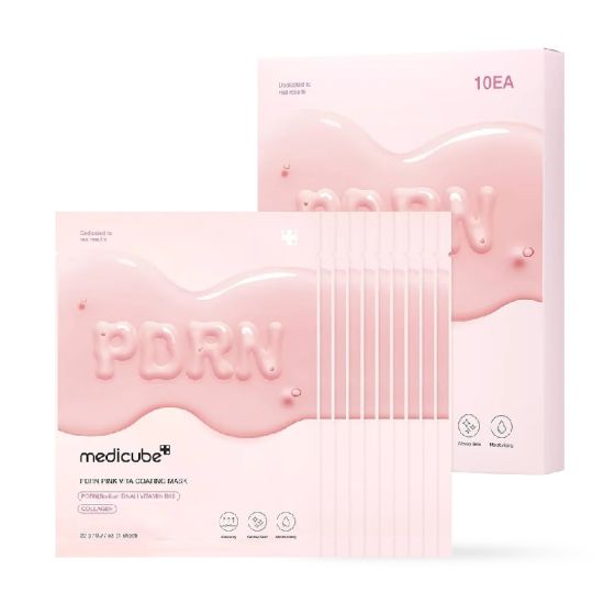 Medicube - 2包裝 - PDRN粉紅維他命濃縮面膜 (10片) CR-ME_PDRN_VITA_2
