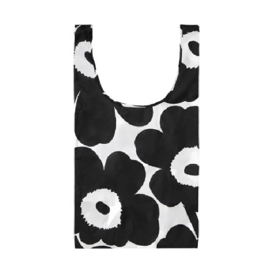 Marimekko - Unikko 購物袋 (黑白色) CR-MMK-BAG-UNK-BNW