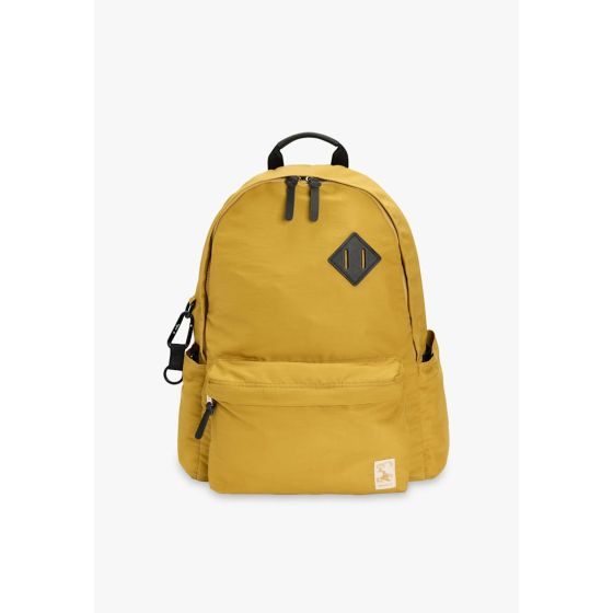 agnès b. - 男女通用尼龍背包 (黃色/深紫色)
