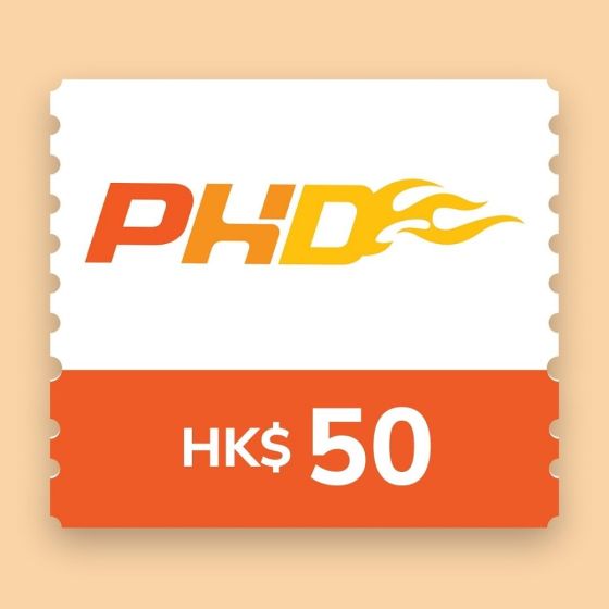 PHD - HK$50 e-Cash Voucher CR-PHD-50