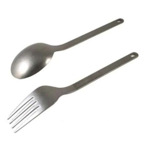 Snow Peak Titanium Cutlery Set (Fork, Spoon, Knife) – Japan Camping Utensils – Ships Fast