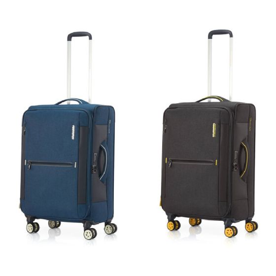 American Tourister - DROYCE 可擴充行李箱 (55/68/82厘米) TSA (海軍藍&灰色/灰色&黃色 ) CR-SS-QJ0-all