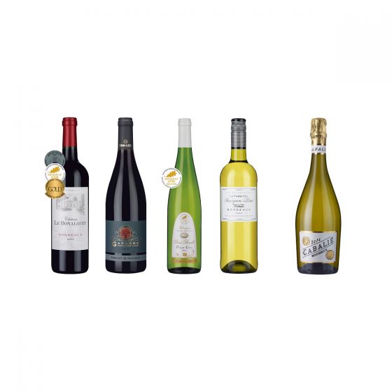 樂事會 - 4 支經典法國紅白酒,加贈 1 支法國氣泡酒 CR-X0298513