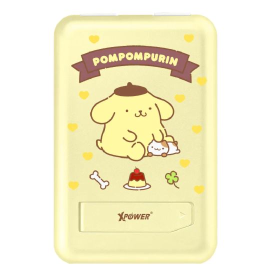 XPower x Sanrio M10C+ 6合1 10000mAh多功能迷你20W PD3.0+ 磁吸無線快充移動電源 [Pompompurin] CR_XP_M10C_6-1_PP