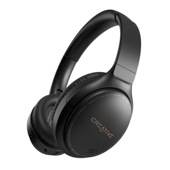 Creative Zen Hybrid Wireless Over-ear Headphones with Hybrid Active Noise Cancellation [Black/White] CREAT_ZENHYB_MO