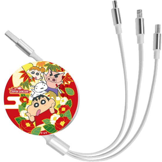 Anichi - 3合1伸縮快充數據線 - 小新B CR-CSC003