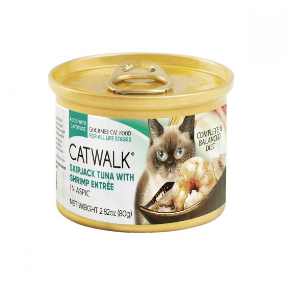 Catwalk - 鰹吞拿魚+ 海蝦|貓罐頭  (80g) #13880CW-RDC