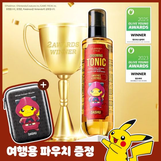 [Olive Young x Pokemon] DASHU - 經典造型爽髮水 200ml CR-DASHU-TONIC