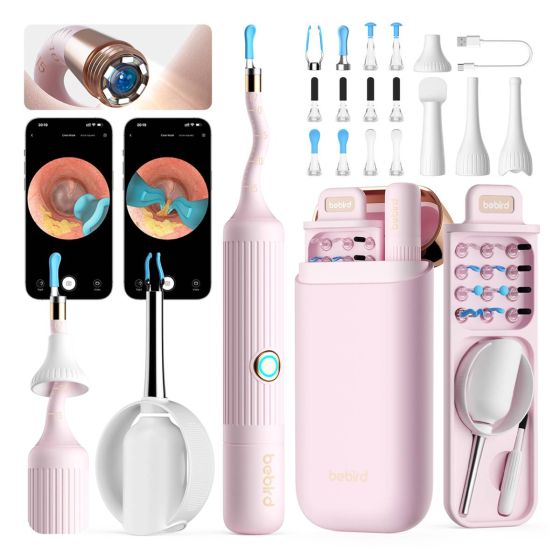 Bebird - EarSight Plus I35R 多功能彎曲定型掏耳棒 (粉紅色)