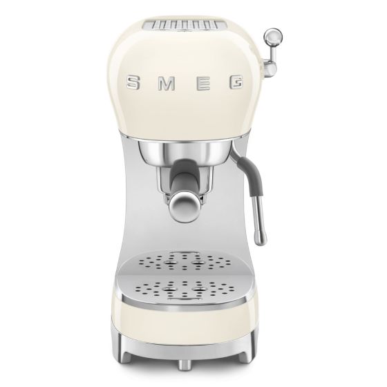 SMEG - 50's 濃縮手動咖啡機 (奶油色 / 綠色) ECF02-MO