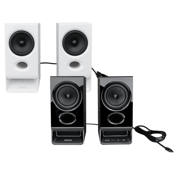 Edifier - R20BT 2.0 Desktop Bluetooth Computer Speakers (Black/White)