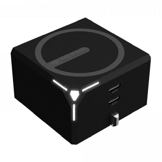 EGO - Mag To Wall @40W 磁吸摺疊插腳牆充 (黑色/白色) EGO_MTW_ALL