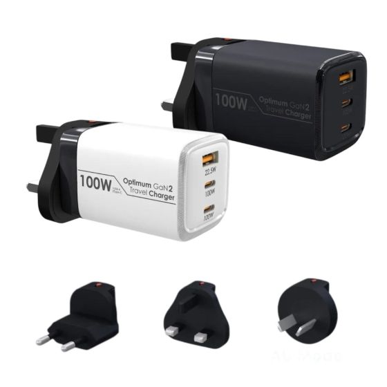 EGO - 100W Optimum GaN2 充電器 [黑色/白色]