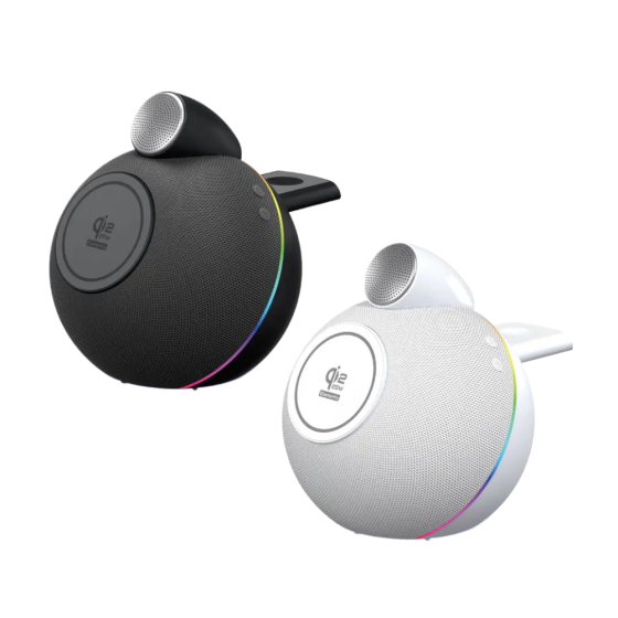 Elementz - Sound 16 Mag Qi 25w Wireless Charger & Bluetooth Speaker - FC-S16/XH-X16 (Black/White)
