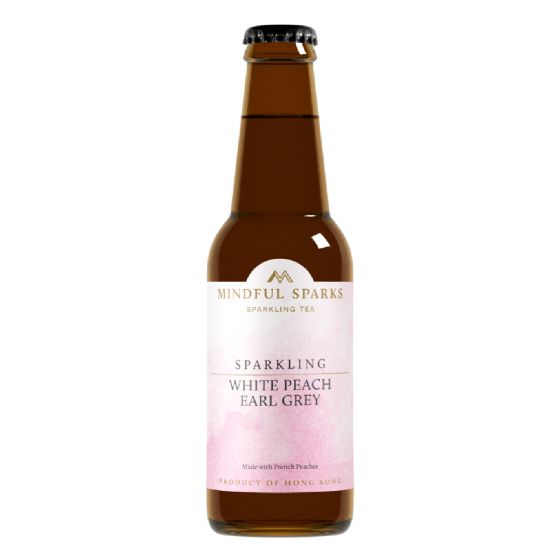 (Full Case) Mindful Sparks Cloud & Mist Series Sparkling White Peach Earl Grey 245ml x 12 bottles EW-MS-CMSHPEGX12