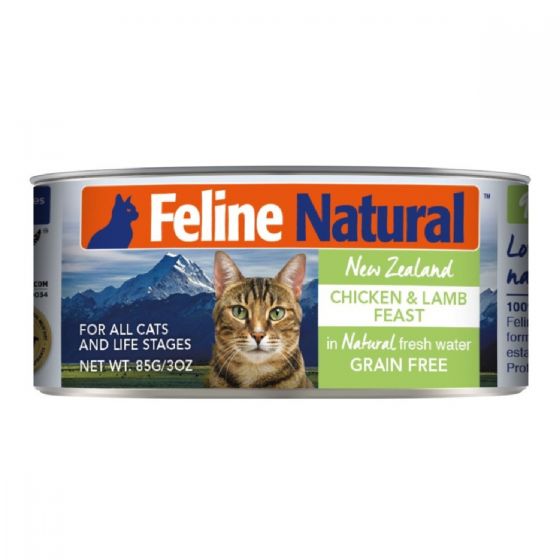 Feline Natural - F9 貓罐頭 - 雞肉 羊肉 (85g / 170g) F9-C-CL_all