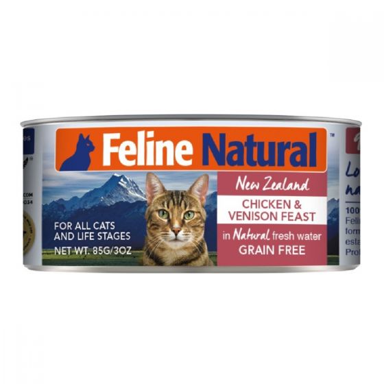 Feline Natural - F9 貓罐頭 - 雞肉 鹿肝 (85g / 170g) F9-C-CV_all