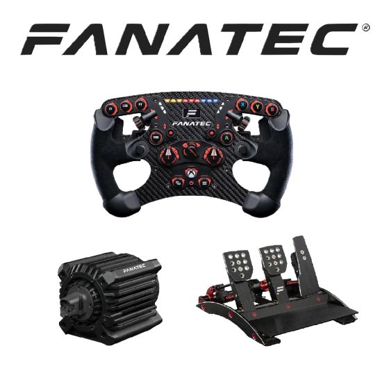 [新春優惠組合4] Fanatec ClubSport DD+ 15Nm 基座/Formula V2.5 X方向盤/ClubSport Pedals V3 三腳踏 套裝 FCNYPB4