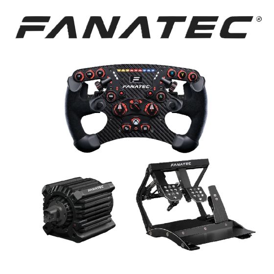 [新春優惠組合5] Fanatec ClubSport DD+ 15Nm 基座/Formula V2.5 X方向盤/ClubSport 倒置三腳踏 V3 套裝 FCNYPB5