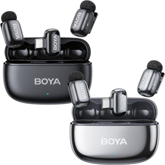 BOYA - mini 2-02 USB-C 1RX + 2TX + Charging Case ( Black / Silver)