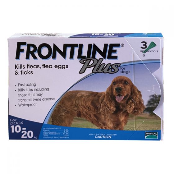 Frontline - Plus 10-20KG 犬殺蝨滴加強版 (1.34ml x 3) FRONTLINE_DOG-M