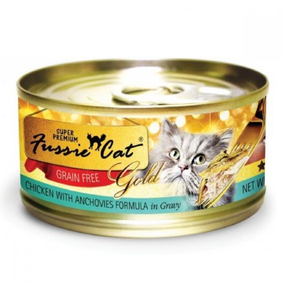 Fussie Cat 高竇貓 - 金鑽 雞肉鯷魚純天然貓罐頭 2.82oz / 80g #13303 CAC FUSSIE_CAC