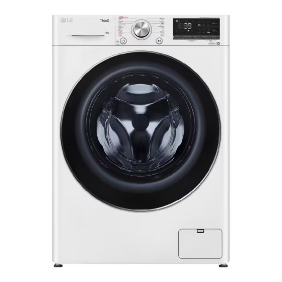 LG - Vivace 9 公斤 1200 轉 人工智能洗衣機 (TurboWash™360° 39 分鐘速洗) FV9S90W2-WIS