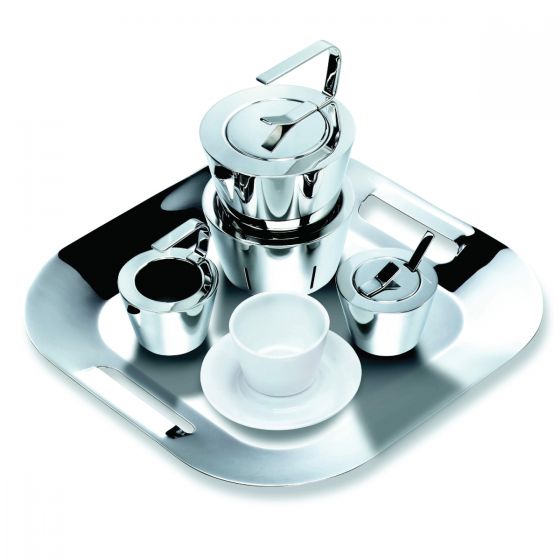 Métier -「井」茶具禮盒套裝(包含：茶壺及加熱座、盛糖器、奶壺、托盤、2 套杯碟) G-011
