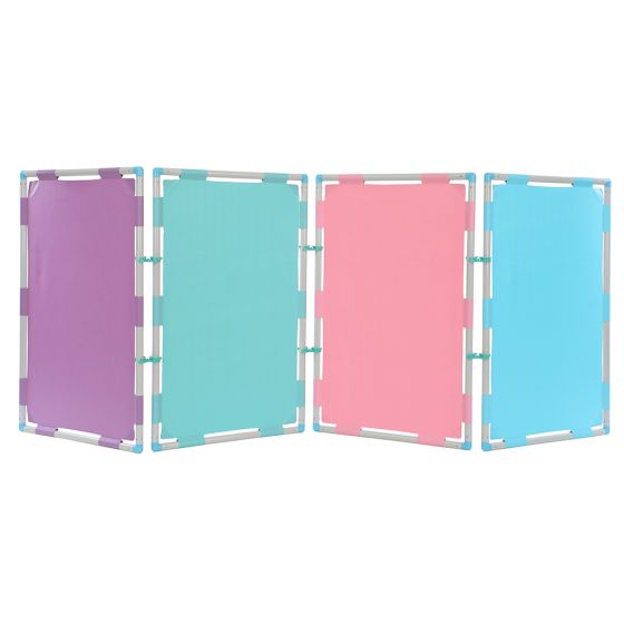 GIGO - 遊戲隔間-長方框組(粉紅色/紫色/藍色/湖水綠色)連腳架 G1060-all